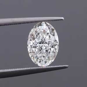 Diamant de laboratoire de taille ovale, qualité excellente, CVD HPHT, certifié IGI, couleur D, clarté VS-VVS, diamants en vrac pour bijoux - Product Image 4