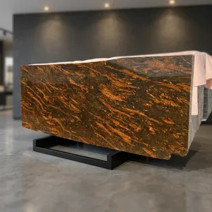 Factory Price Marqino Gold Granite Slab High Quality Natural <b>Stone</b> Smooth Finish for Construction Decoration Flooring Countertop - Product Image 3