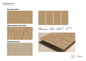 Azulejo de Porcelana Premium con Acabado Fabula, 600x1200mm, 60x120cm, 24x48 Pulgadas, Superficie Decorativa Grande para Residencias Modernas - Product Image 2