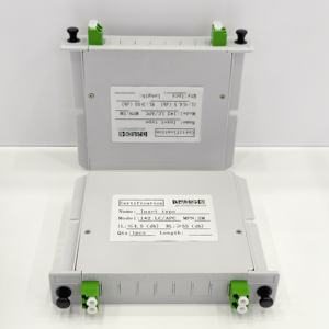 Divisor PLC de Fibra Óptica Monomodo 1x2 LC APC Tipo Insertable para CATV - Product Image 3