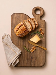 Planche à découper en bois d'acacia durable pour la cuisine à domicile, écologique, passe au lave-vaisselle, forme personnalisée, pour couper les légumes - Product Image 3