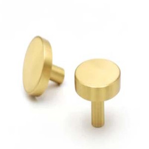 Pomo de latón fundido tradicional para gabinete, diseño redondo texturizado, tirador de mueble, pomos de latón fundido - Product Image 3