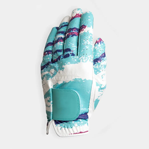 Gant de golf imprimé flamant rose pour femme, main droite, en cuir PU, antidérapant, à enfiler, blanc rose, respirant, séchage rapide - Product Image 6