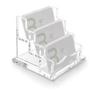 Porte-cartes de visite en acrylique de qualité supérieure, personnalisable, présentoir transparent, taille personnalisée, couleur personnalisée, marque Weima, réception de bureau - Product Image 1
