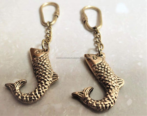 Llavero de latón náutico de lujo para bicicleta o coche hecho a mano con diseños personalizados llaveros de calidad estándar - Product Image 5