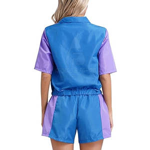 Conjunto de Chaqueta y Pantalones Cortos Deportivos de Secado Rápido y Transpirables para Mujer, Conjunto Corto Cortavientos - Product Image 4