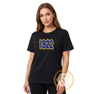 TREASURES GREECS – T-shirt décontracté pour femme, col rond, 100 % coton jersey, manches courtes, avec logo, écologique, séchage rapide, idéal pour l'été - Product Image 1