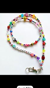 Luxury Handmade Embroidery Beaded <b>Lanyard</b> Stylish Neck Strap <b>for</b> Office School <b>Keys</b> and Cards - Product Image 4