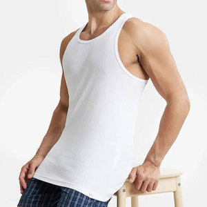 Men Heavyweight Knitted Terry Sleeveless Solid Boxy <b>Crop</b> Tank <b>Top</b> Cotton Polyester Breathable Loose Casual Streetwear new - Product Image 3