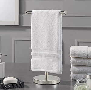 T-Shaped Standing Metal Clothing Rack Minimalist Design Rust Resistant Single Tier <b>Wardrobe</b> Storage Holder - Product Image 3
