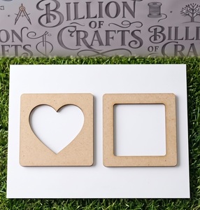 Unfinished MDF Craft Shapes Heart Speech Bubble Star Rectangle for DIY Projects and Creative Decor - Product Image 6