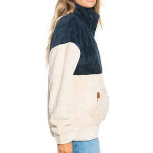 Nouvelle arrivée : veste en polaire sherpa pour femme, hiver, temps froid, fermeture à demi-zip, pull en sherpa - Product Image 3