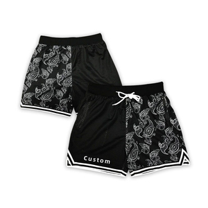 Pantalones cortos de malla transpirables para hombre, de verano, informales, con logotipo personalizado, precio de fábrica, hechos en Pakistán. - Product Image 4