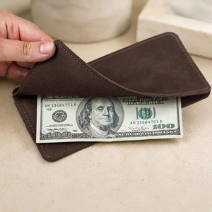 Handmade leather <b>money</b> <b>envelope</b> crafted with genuine leather durable stitching compact organization stylish design in low price - Product Image 6