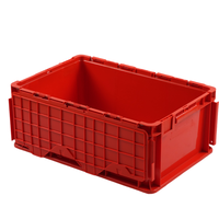Boîtes de rangement industrielles en plastique pliables et empilables GAHH, recyclables, avec couvercle, étanches, haute résistance, capacité de charge élevée