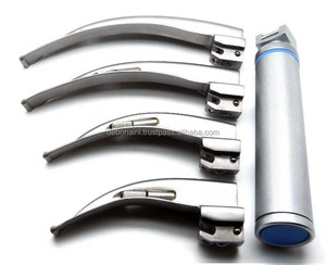 Set de Laringoscopio Eléctrico LED Macintosh con 4 Hojas Curvas Reutilizables de Acero Inoxidable, Instrumentos Quirúrgicos para Intubación Hospitalaria, CE ISO - Product Image 1