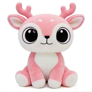 Cute Red <b>Reindeer</b> Plush <b>Toy</b> <b>Soft</b> Stuffed Animal For Kids 2-4 Years Unisex Christmas Gift 31cm-50cm - Product Image 2