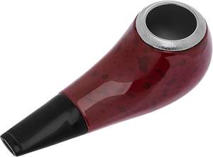 Pipa de fumar de madera hecha a mano con acabado natural, pipa de tabaco vintage tallada a mano para decoración de clubes y bares. - Product Image 3