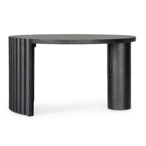 Mesa de Comedor Redonda Moderna de Madera Maciza Hecha a Mano, Ecológica, Diseño Minimalista, Mueble Estable para el Hogar, 6 Plazas - Product Image 3