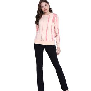 Sweat-shirt col rond surdimensionné vintage pour femmes nouveau hauts brodés à manches longues multicolores pour automne/hiver Streetwear - Product Image 2