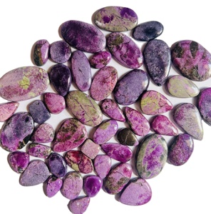 Cabujón de Stichtite de purpurita Natural de alta calidad de grado AAA, lote al por mayor por peso con varios tamaños de formas para la fabricación de joyas - Product Image 1
