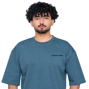 Camiseta de cuello redondo oversize para hombre, manga corta, hombros caídos, corte relajado, estilo casual urbano, venta al por mayor, camiseta básica de moda personalizada - Product Image 3