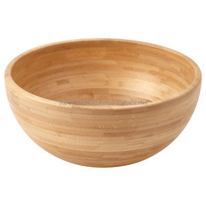 Elegante tazón de madera hecho a mano para mesa de comedor, para servir ensaladas y frutas, artesanía sostenible. - Product Image 3