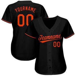 Maillot de baseball personnalisé en gros, tenue de softball, streetwear d'équipe, créez votre propre maillot de baseball respirant grande taille, pas cher - Product Image 1