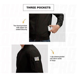 Blouson Bomber Léger pour Homme – Coupe-Vent Décontracté et Élégant pour l'Automne – Veste Zippée de Golf, Habillée, Business, Style Universitaire, pour Tous les Jours - Product Image 4