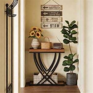 Tavolino Consolle a Doppio Strato Salvaspazio, Tavolino da Caffè o Comodino dal Design Pratico - Product Image 3