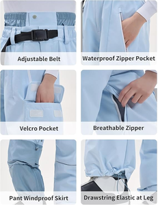 Pantalones de Esquí para Mujer de Alta Calidad, Diseño Personalizado OEM, Impermeables 10000 mm, Ropa para la Nieve, Fabricante de Pantalones de Esquí al por Mayor - Product Image 5