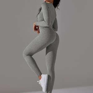 Custom Logo Sports Gym Plus Size Fitness Hot Images Seamless <b>Women</b> Yoga Set Outfit Yoga Sets Fitness <b>Women</b> Yoga Sets - Product Image 6