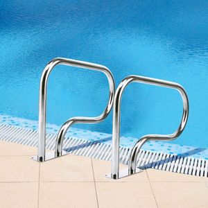 Corrimano per Piscina in Acciaio Inossidabile con Piastra di Base - Product Image 5