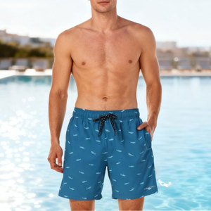 Men's <b>Board</b> Shorts Heat-<b>Transfer</b> Printed Palm Print Quick-Dry Canvas Fabric Drawstring Closure Lightweight Training Fitness - Product Image 3