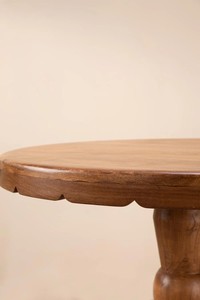 Modern <b>Round</b> <b>Solid</b> <b>Wood</b> <b>Dining</b> <b>Table</b> Set | Premium Sheesham <b>Wood</b> 4-6 Seater <b>Dining</b> Furniture | Jodhpur Handicraft - Product Image 3