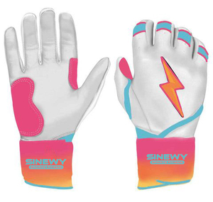 ถุงมือเบสบอลหนังแท้ SINEWY SPORTS สีดำ แบบรัดติดด้วยแถบตีนตุ๊กแก สำหรับมือขวา/ซ้าย ใช้ได้ทั้งชายและหญิง สำหรับผู้ใหญ่ ทนทาน เหมาะสำหรับการออกกำลังกาย - Product Image 2