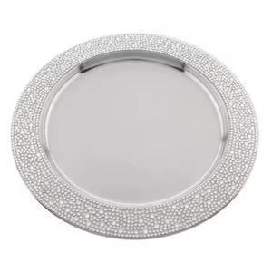 Plato Decorativo de Metal, Elegante Accesorio para Decoración de Mesa para Banquetes y Cenas - Product Image 1