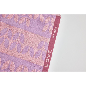 [HANMI TOWEL] Serviette Douce en Bambou « Hug Love » (Rose) Ultra Absorbante pour Douche, Hôtel, Spa, Cadeau, Vente en Gros - Product Image 3
