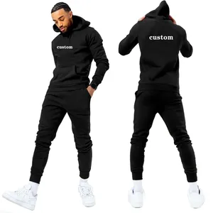 Conjunto Deportivo de 2 Piezas para Hombre, Talla Grande, Ligero, Sudadera con Capucha y Pantalones de Algodón, Elástico en 4 Direcciones, Transpirable y Absorbente de Sudor - Product Image 4