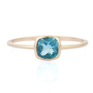 14K Solid <b>Gold</b> Eternity <b>Ring</b> with Tanzanite Peridot Sapphire or <b>Opal</b> - Product Image 1