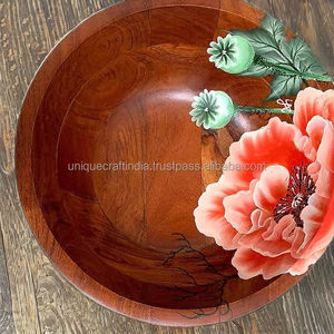 ชามเสิร์ฟสลัดไม้ดีไซน์ใหม่เป็นมิตรต่อสิ่งแวดล้อม - Product Image 2