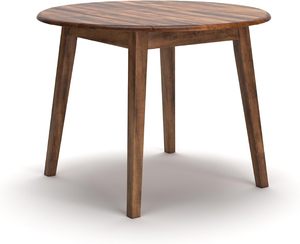 Modern Round Wood Coffee <b>Table</b> | Contemporary Side <b>Table</b> Hotel Cafe Restaurant Furniture - Product Image 1