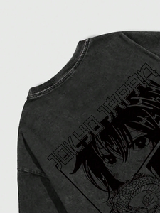 Custom Oversized Harajuku T <b>Shirt</b> <b>Y2K</b> Retro Letter Graphic Print Loose Fit Cotton Short Sleeve Gothic Streetwear Casual Fashion - Product Image 5