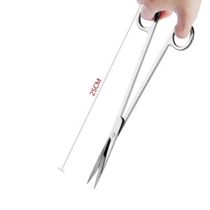 HOT SELL Set of 6 Aquarium Cleaning Tools Kit Reptile <b>Feeding</b> Tongs Aquatic <b>Plants</b> Scissors Straight and Curved Tweezers - Product Image 4