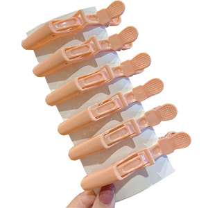 Pinces crocodiles roses antidérapantes personnalisables avec logo pour cheveux épais, idéales pour le coiffage et le sectionnement – Vente en gros à prix abordable FOB - Product Image 6