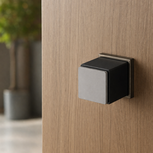 Ensemble de poignées de porte en marbre design | Poignée de porte en acier inoxydable antique, noir, graphite et finition PVD or rose pour portes extérieures - Product Image 2