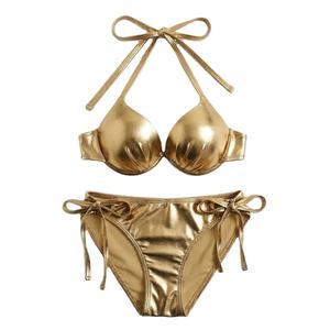 Sexy Solid Mirco Bikini Sets Women Tie Side <b>G</b>-<b>String</b> <b>Thong</b> Swimsuit Female Bandage Bathing Suit Swimwear Bikini - Product Image 1