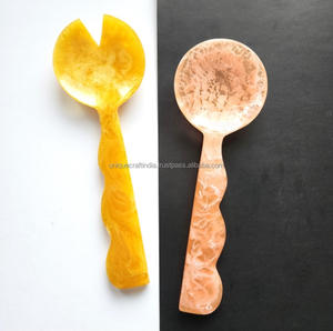 Vintage Resin <b>Spoon</b> Set Classic Art Deco Flatware and Tableware Best <b>Salad</b> Server <b>Spoon</b> Set at Best Price - Product Image 3