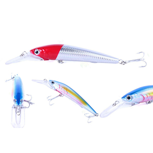 Leurres de pêche 5 couleurs eau salée 18cm 41g ABS, <span class=keywords><strong>leurre</strong></span> artificiel dur coulant type Minnow <span class=keywords><strong>pour</strong></span> la pêche au bar, au <span class=keywords><strong>brochet</strong></span>, à la perche et au walleye - Product Image 4