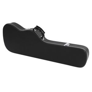 Custodia rigida per chitarra elettrica di alta qualità con superficie liscia microincavata e flangia dritta - Nera - Product Image 5